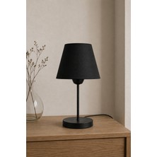 Eslight Modern Spor Tarz Siyah Ayak Masa Lambası Siyah Abajur L38