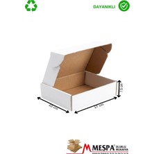 Meşpa Ambalaj 17X10X7.5 cm 25 Adet Beyaz Karton Kutu, Hediye Kutusu, Ambalaj Kutusu , E Ticaret Kutusu