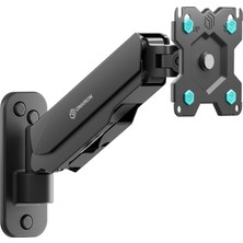 Onkron G120-B Amortisörlü Gazlı Yaylı Monitör Duvar Askı Aparatı – 13" - 34" Ekran Uyumlu, 1-8 kg Taşıma Kapasitesi, Siyah