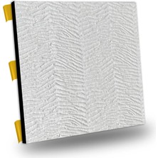 Tink Kendinden Yapışkanlı Akustik Ses ve Isı Yalıtım Paneli Keçe Dekota Duvar Kağıdı Desenli Beyaz 49X49 cm  1 Adet (0,24 M²)