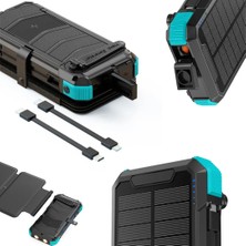 Aspilsan 20000HS Powerbank + 6'lı Solar Panel Dahil