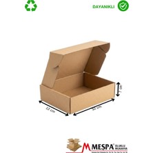 Meşpa Ambalaj Kahverengi Karton Kutu 32 x 12 x 7 cm 25 Adet | Hediye Kutusu, Ambalaj Kutusu, Kapaklı Kutu, E-Ticaret Kargo Kutusu
