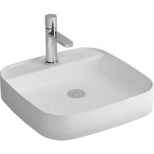 Newarc Loft Batarya Delikli Lavabo Beyaz