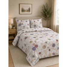 Pamuva Çift Kişilik Nevresim Takımı %100 Pamuk 200X220 | Lastikli Çarşaflı 160X200