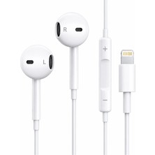 Ryan Lightning Mikrofonlu Kablolu Kulak Içi Kulaklık iPhone 14 13 12 11 x Xr 8 7 Uyumlu Stereo Ses Çağrı Kontrollü