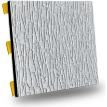 Tink Kendinden Yapışkanlı Akustik Ses ve Isı Yalıtım Paneli Keçe Dekota Geometrik Desenli Açık Gri 49X49 cm  1 Adet (0,24 M²)