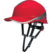 Delta Plus Diamond V UP Kırmızı Baret | EN 397 & EN 50365 Class 0 | ABS Koruyucu İş Güvenliği Bareti | Rotor Ayarlı | 8 Nokta Tekstil İçlik | 53-63 cm (baret)