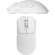 CoverZone Kablosuz Oyuncu Mouse 2.4ghz Bluetooth Kablolu 3 Modlu Bağlantı Aı Sesli Asistan Nearlink 500MAH 61G Hafif 400-3200 Dpı Type-C | Ajazz AJ200 Nl Aı Mc
