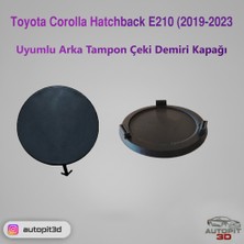 AutoPit 3D Toyota Corolla Hatchback E210 (2019-2023) Uyumlu Arka Tampon Çeki Demiri Kapağı