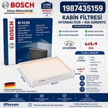 Bosch Orijinal 1987435159 97133F2100 Polen Kabin Filtresi Hyundai Kia Uyumlu