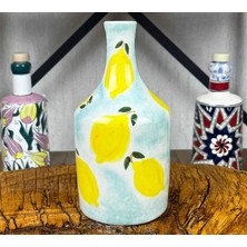 Çini Evi Limon Desenli El Işi Zeytinyağlık 410 ml