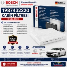 Bosch Orijinal 1987432220 08292SCAE11 Polen Kabin Filtresi Honda Uyumlu