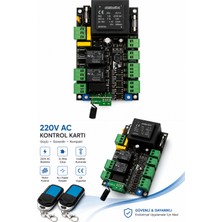 Megoras Otomatik Kapı Kontrol Kartı ADC102R Kumandalı Set