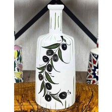Çini Evi Akdeniz Zeytin Dalı El Işi Yağlık 550 ml