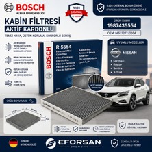 Bosch Orijinal 1987435554 27277JD10A Polen Kabin Filtresi Nissan Uyumlu