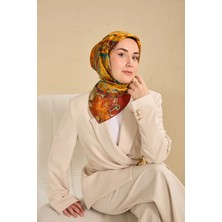 Silk Home Twill Ipek Desenli Eşarp 11512