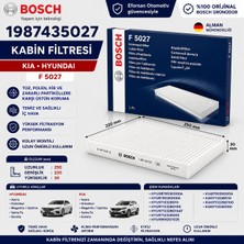 Bosch Orijinal 1987435027 087903K000A Polen Kabin Filtresi Kia Hyundai Uyumlu