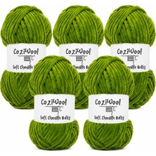 Kadife El Örgü Ipliği Soft Chenille Bulky 5'li Paket, 5X100 Gr. 120 Mt. %100 Mikro Polyester