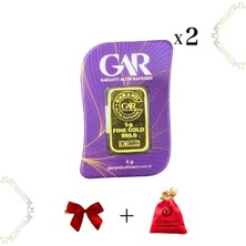 Gar 2 Adet 5 gr 24 Ayar  995 Altın