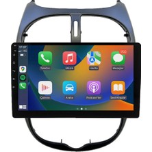 Navio Peugeot 206 Android Multimedya Sistemi (2006-2011) 4+64 Premium Ekran  Teyp (Yazılımsal) Pro Series NV-46467
