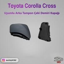 AutoPit 3D Toyota Corolla Cross Uyumlu Arka Tampon Çeki Demiri Kapağı