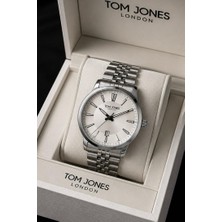 Tom Jones London Erkek Kol Saati Gümüş Renk Orjinal Çelik 3ATM 2yıl Garantili Faturalı