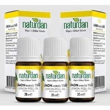 Naturdan Limon Kabuğu(Lemon Peel Oil) Yağı 20 ml 6 Lü Set