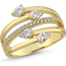Merano Design Damla Gold Yüzük