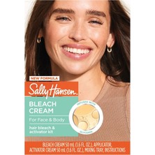 Sally Hansen Bleach Cream For Face And Body Yüz ve Vücut Tüy Sarartıcı Krem 1.6 Fl Oz 47 ml Usa Menşeili