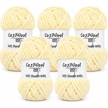Kadife El Örgü Ipliği Soft Chenille Bulky 5'li Paket, 5X100 Gr. 120 Mt. %100 Mikro Polyester