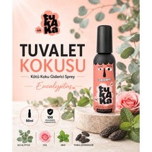 TUKAKA Tuvalet Öncesi Kötü Koku Giderici Sprey, Banyo ve Tuvalet Kokusu 50ml - EUCALYPTUS