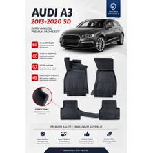 Solveks Audi A3  2016  Model Uyumlu 5d Araca Özel Oto Paspas Premium Serisi