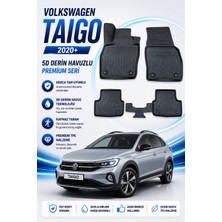 Solveks Volkswagen Taigo 2021  Model Uyumlu 5d Araca Özel Oto Paspas Premium Serisi
