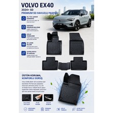 Solveks Volvo EX40 2024-2025  Model Uyumlu 5d Araca Özel Oto Paspas Premium Serisi