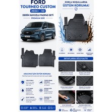 Solveks Ford Tourneo Custom 2024-  Model Uyumlu 5d Araca Özel Oto Paspas Premium Serisi