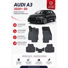 Solveks Audi A3  2023  Model Uyumlu 5d Araca Özel Oto Paspas Premium Serisi