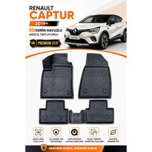 Solveks Renault  Captur 2024  Model Uyumlu 5d Araca Özel Oto Paspas Premium Serisi
