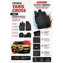 Solveks Toyota Yaris Cross 2023  Model Uyumlu 5d Araca Özel Oto Paspas Premium Serisi