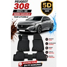 Solveks Peugeot 308 2025  Model Uyumlu 5d Araca Özel Oto Paspas Premium Serisi