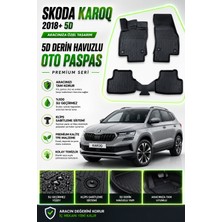 Solveks Skoda Karoq 2023  Model Uyumlu 5d Araca Özel Oto Paspas Premium Serisi
