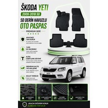 Solveks Skoda Yeti 2017  Model Uyumlu 5d Araca Özel Oto Paspas Premium Serisi