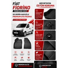 Solveks Fiat Fiorino Panelvan 2023-  Model Uyumlu 5d Araca Özel Oto Paspas Premium Serisi