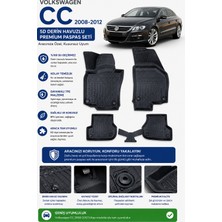 Solveks Volkswagen  cc 2010  Model Uyumlu 5d Araca Özel Oto Paspas Premium Serisi