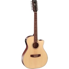 Cort GAMEDX-12OP Elektro Akustik Gitar, 12 Telli, Grand Audıtorıum Kasa