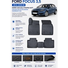Solveks Ford Focus 3,5 2015  Model Uyumlu 5d Araca Özel Oto Paspas Premium Serisi