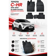 Solveks Toyota C-Hr 2016-2022  Model Uyumlu 5d Araca Özel Oto Paspas Premium Serisi