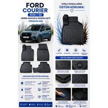 Solveks Ford Courier 2024-2025  Model Uyumlu 5d Araca Özel Oto Paspas Premium Serisi