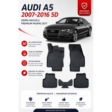 PINUKS Audi A5 2015  Model Uyumlu 5d Araca Özel Oto Paspas Premium Serisi