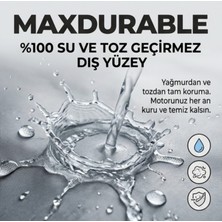 MaxDurable Yamaha Tracer 9 Gt+ (Arka Çantalı Motorlar Için) Motosiklet Brandası Su Geçirmez Güneş Korumalı Branda + Çantalı