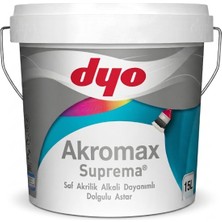 Dyo Akromax Suprema Saf Akrilik Alkali Dayanımlı Dolgulu Astar 15 L
